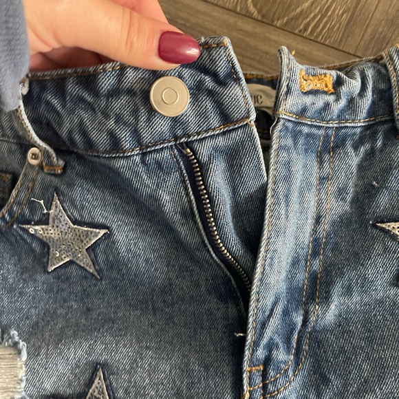 Sparkly star high waisted cheeky shorts - Picture 6 of 7